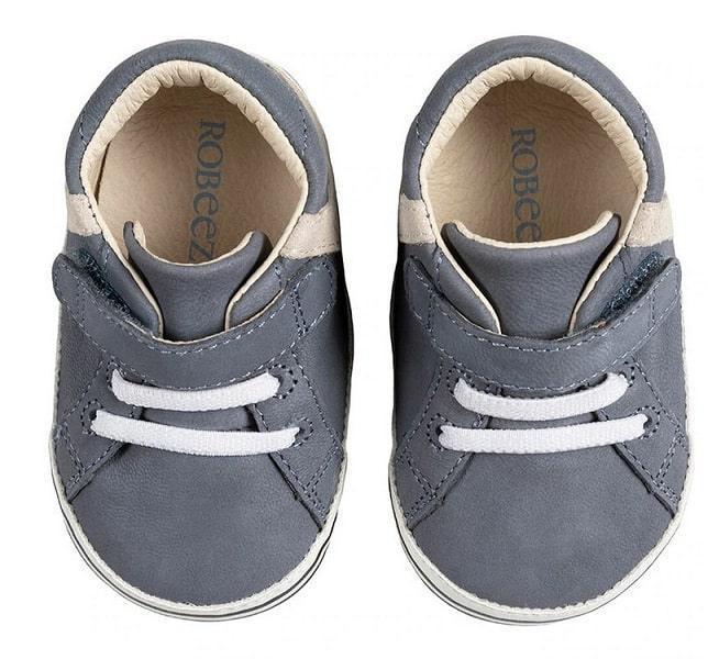 Robeez® - Robeez Boy Adam Grey Soft Soles First Kicks