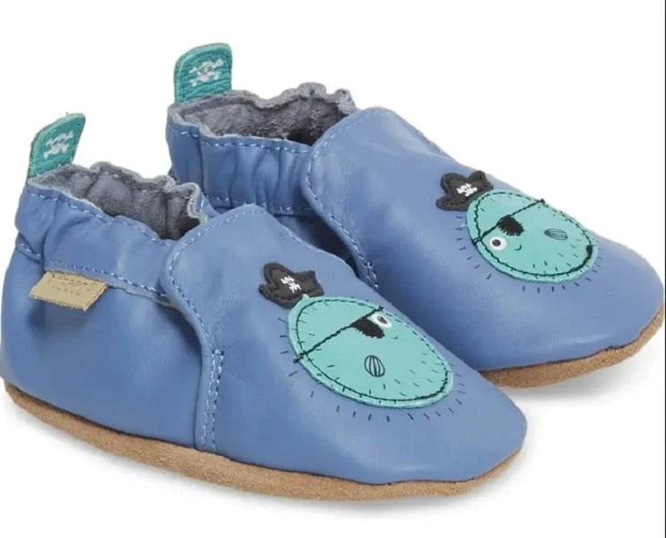 Robeez® - Robeez Boy Blowfish Bob Ocean Blue Soft Sole shoes
