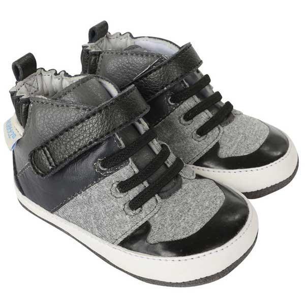 Robeez® - Robeez Boy Zachary High Top Black Mini Shoes
