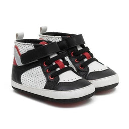 Robeez® - Robeez Boys First Kicks Soft Sole Shoes - Mikey Black