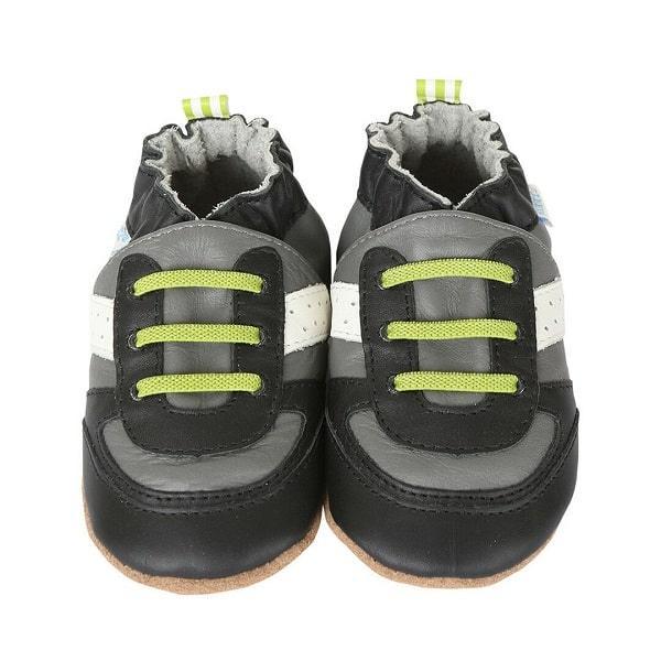Robeez® - Robeez Boys Super Sporty Soft Sole Shoes - Black
