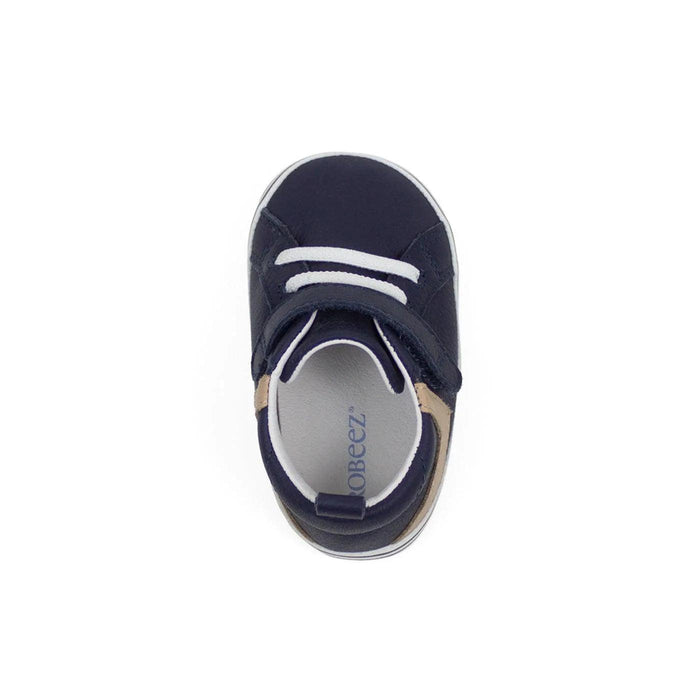 Robeez® - Robeez F21 - First Kicks Flexible Sole - Adam Navy Leather - 9-12m