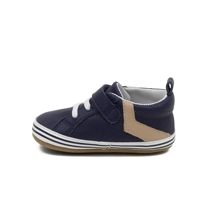 Robeez® - Robeez F21 - First Kicks Flexible Sole - Adam Navy Leather - 9-12m