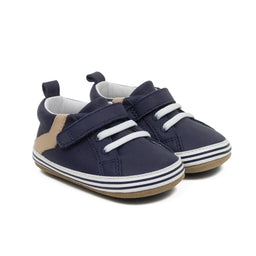 Robeez® - Robeez F21 - First Kicks Flexible Sole - Adam Navy Leather - 9-12m