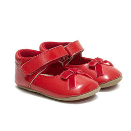 Robeez® - Robeez First Kicks - Velvet Bow Red Patent