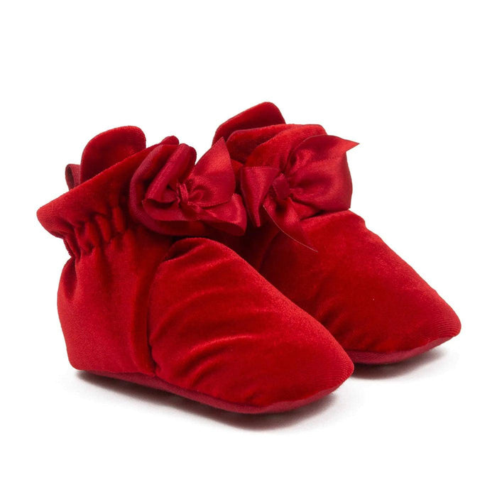 Robeez® - Robeez Girl's Snap Bootie Holiday Bow