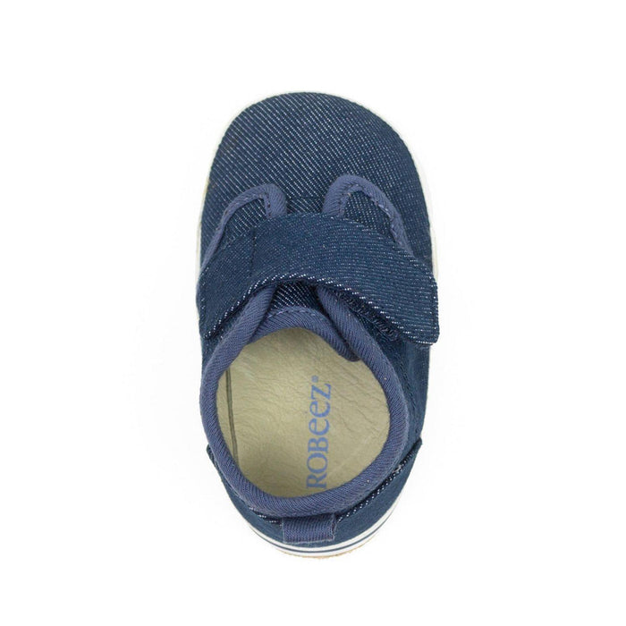 Robeez® - Robeez Jerry First Kicks Navy with Suede Sole 6-9m
