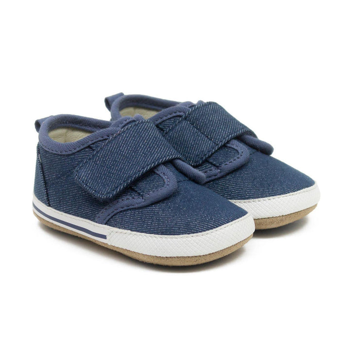 Robeez® - Robeez Jerry First Kicks Navy with Suede Sole 6-9m