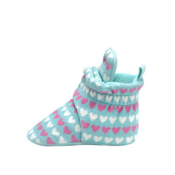 Robeez® - Robeez Snap Bootie-Turquoise Hearts