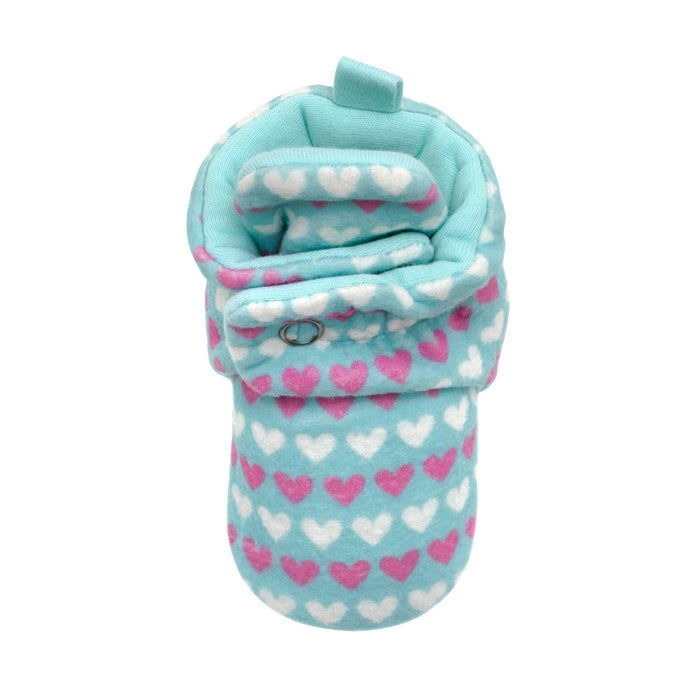 Robeez® - Robeez Snap Bootie-Turquoise Hearts