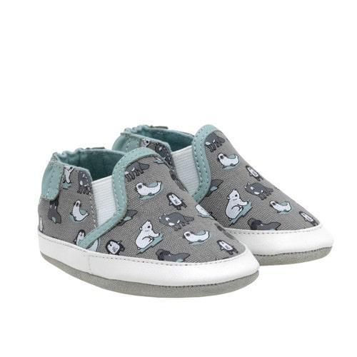 Robeez® - Robeez Soft Sole - Artic Friends - Grey Canvas