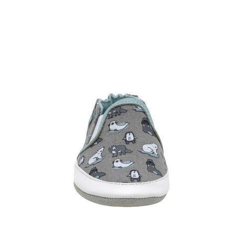 Robeez® - Robeez Soft Sole - Artic Friends - Grey Canvas