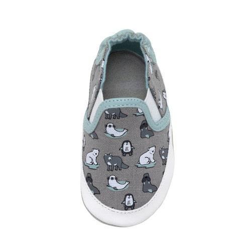 Robeez® - Robeez Soft Sole - Artic Friends - Grey Canvas