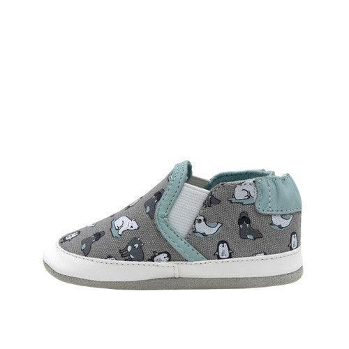 Robeez® - Robeez Soft Sole - Artic Friends - Grey Canvas