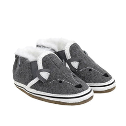 Robeez® - Robeez Soft Sole - Baby Fox - Charcoal Wool/Fur