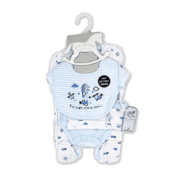 Rock-a-Bye Baby - Rock-a-Bye Baby Boys 5 Piece Mesh Bag Set: Fly High Little One