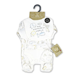 Rock-a-Bye Baby - Rock-a-Bye Baby Unisex Baby 5 Piece Mesh Bag Set: Our Wonderful World