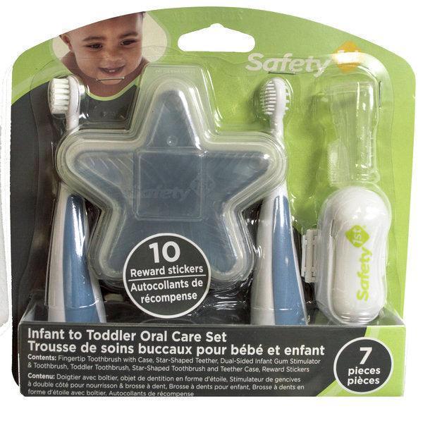 Safety 1st® - Safety 1st® 7 Piece Infant to Toddler Oral Care Set