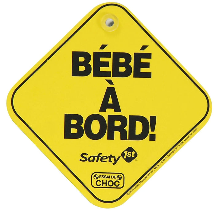 Safety 1st® - Safety 1st® "Baby on Board" / "Mom to Be" - 2 Sided Foam Car Sign - French