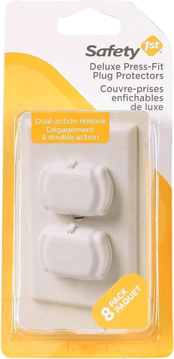 Safety 1st® - Safety 1st® Deluxe Press-Fit Plug Protectors (8 Pack)