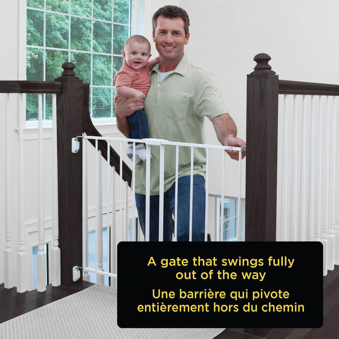 Safety 1st - Barrière de sécurité pour bébé en métal pour haut d'escalier