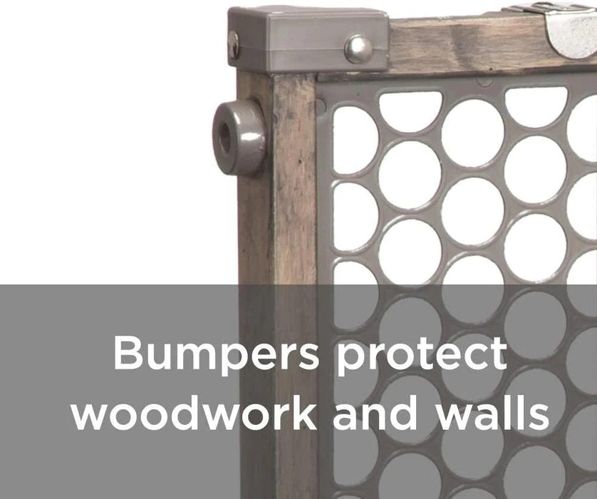 Safety 1st® - Safety 1st Wood Security Gate - Vintage Grey