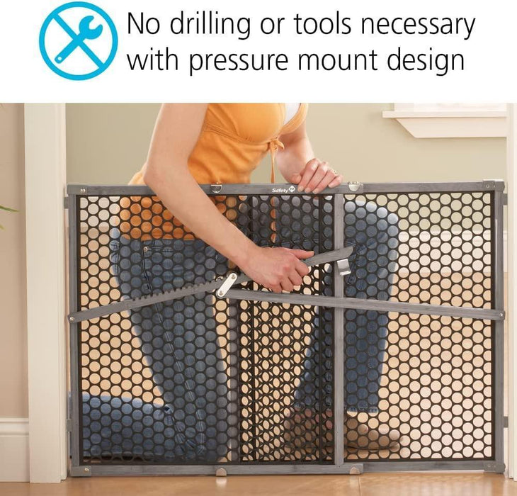 Safety 1st® - Safety 1st Wood Security Gate - Vintage Grey
