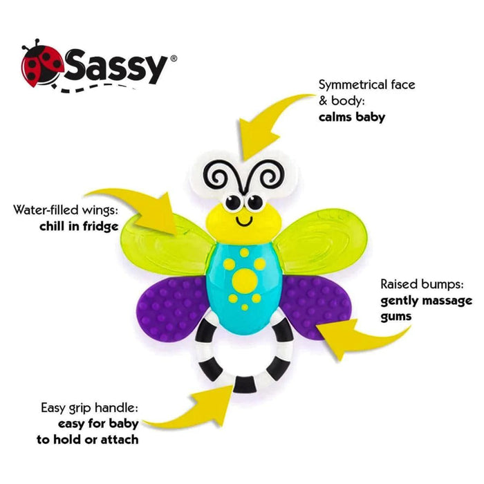 Sassy® - Sassy® Flutterby Teether - Baby Water-Filled Teething Toy