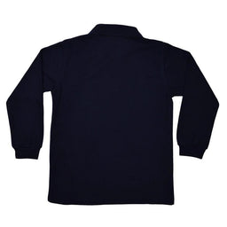 School Uniform - School Uniform Unisex Navy long sleeve polo