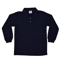 School Uniform - School Uniform Unisex Navy long sleeve polo