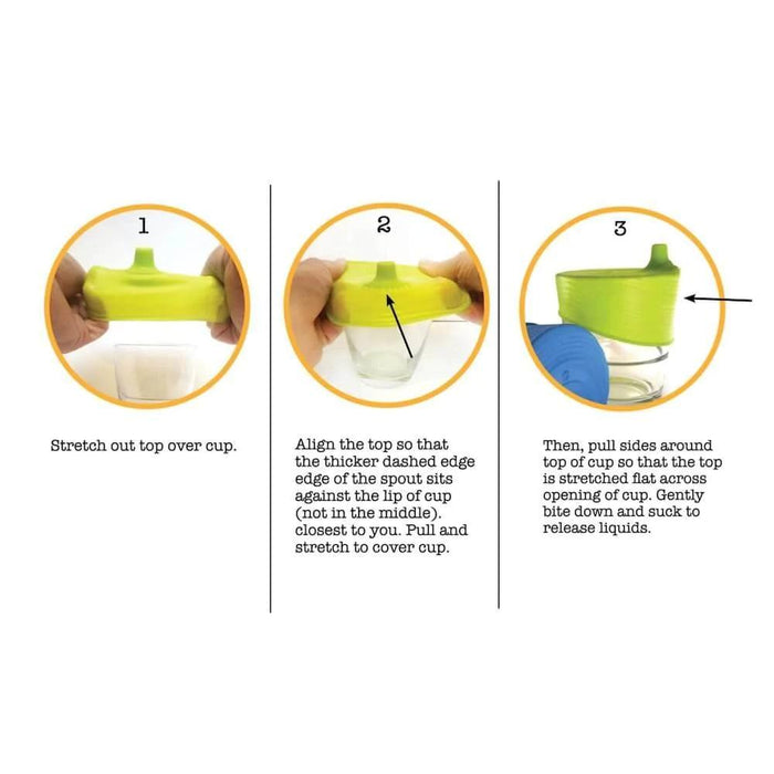 SiliKids by SiliSkin® - SiliKids by SiliSkin® Silikids Siliskin Universal Sippy Top 2pk