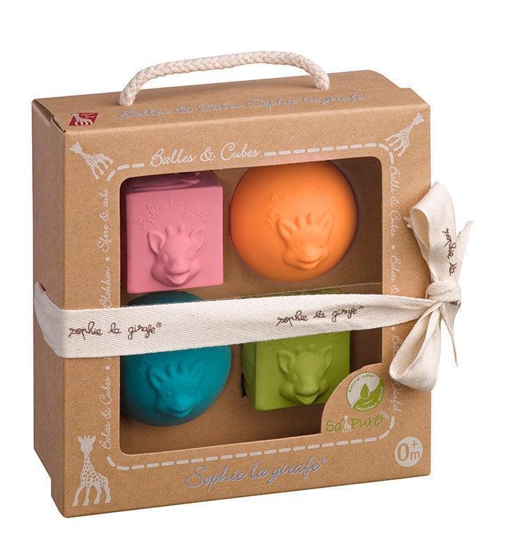 Sophie La Girafe® - Vulli® Sophie La Girafe® So'Pure 2 balls and 2 Cubes Set