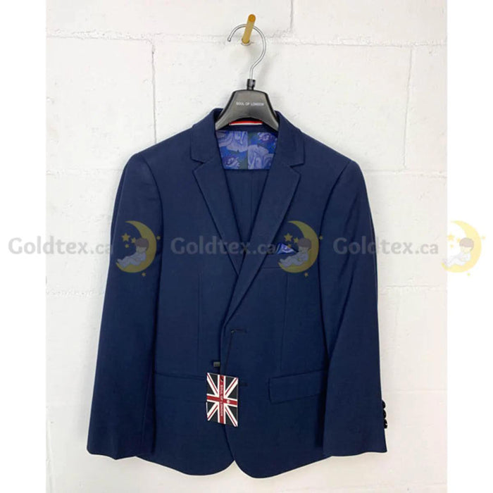 Soul of London® - Soul of London® 2 Piece Boys Kids Navy Suit