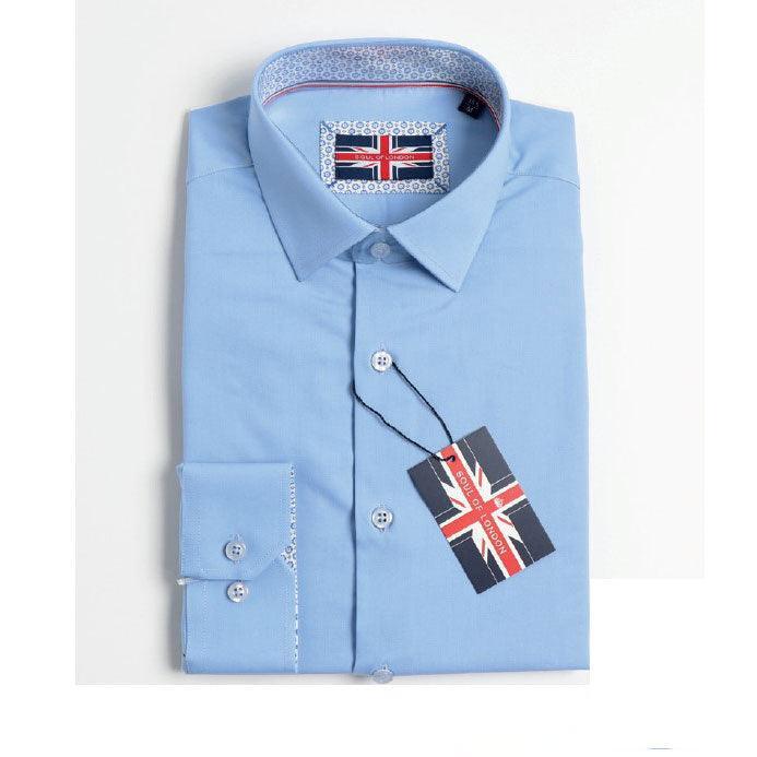 Soul of London® - Soul of London® Boys Dress Shirt - Light Blue