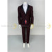 Soul of London® - Soul of London® Kids Burgundy Tuxedo with Black overlay