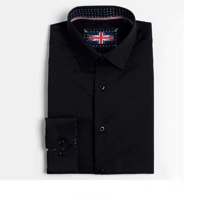 Soul of London® - Soul of London® Kids Dress Shirt - Black