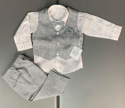 Stella® - Stella Baby Boy Baptism Outfit - Made in Italy