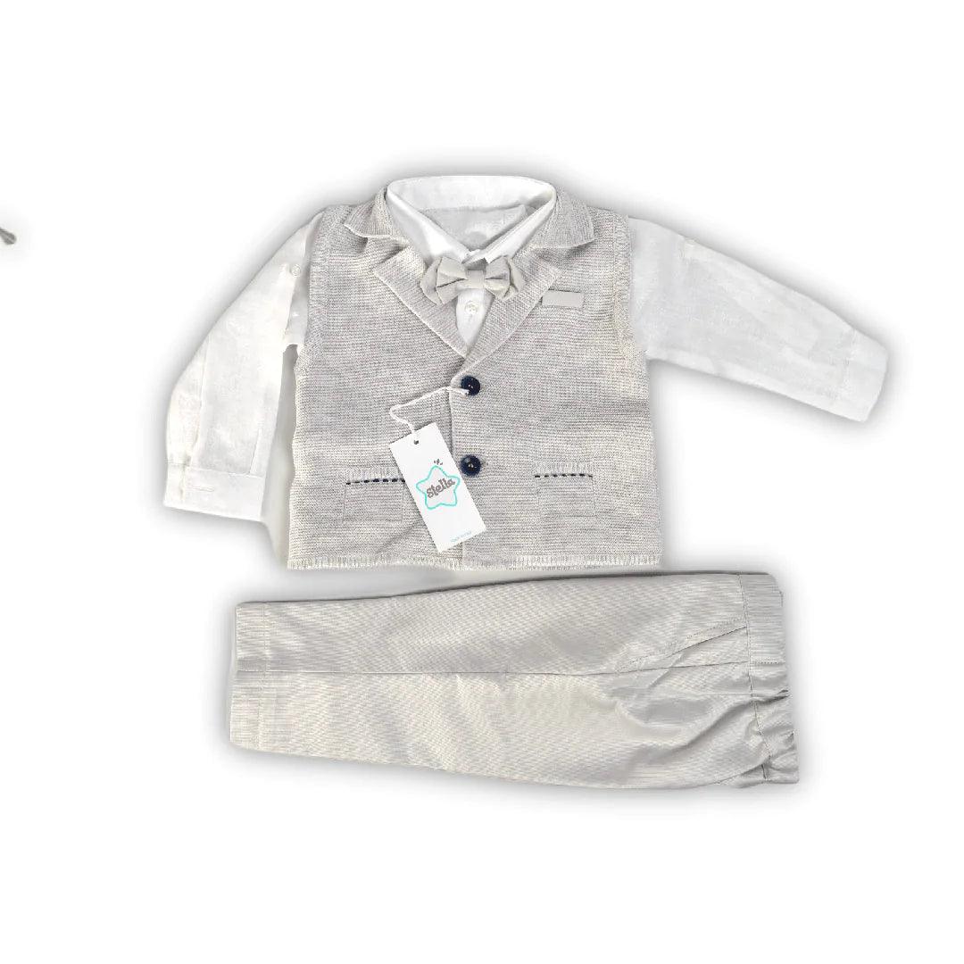 Stella® - Stella Boys Baptism Outfit - Made in Italy