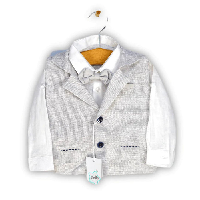 Stella® - Stella Boys Baptism Outfit - Made in Italy