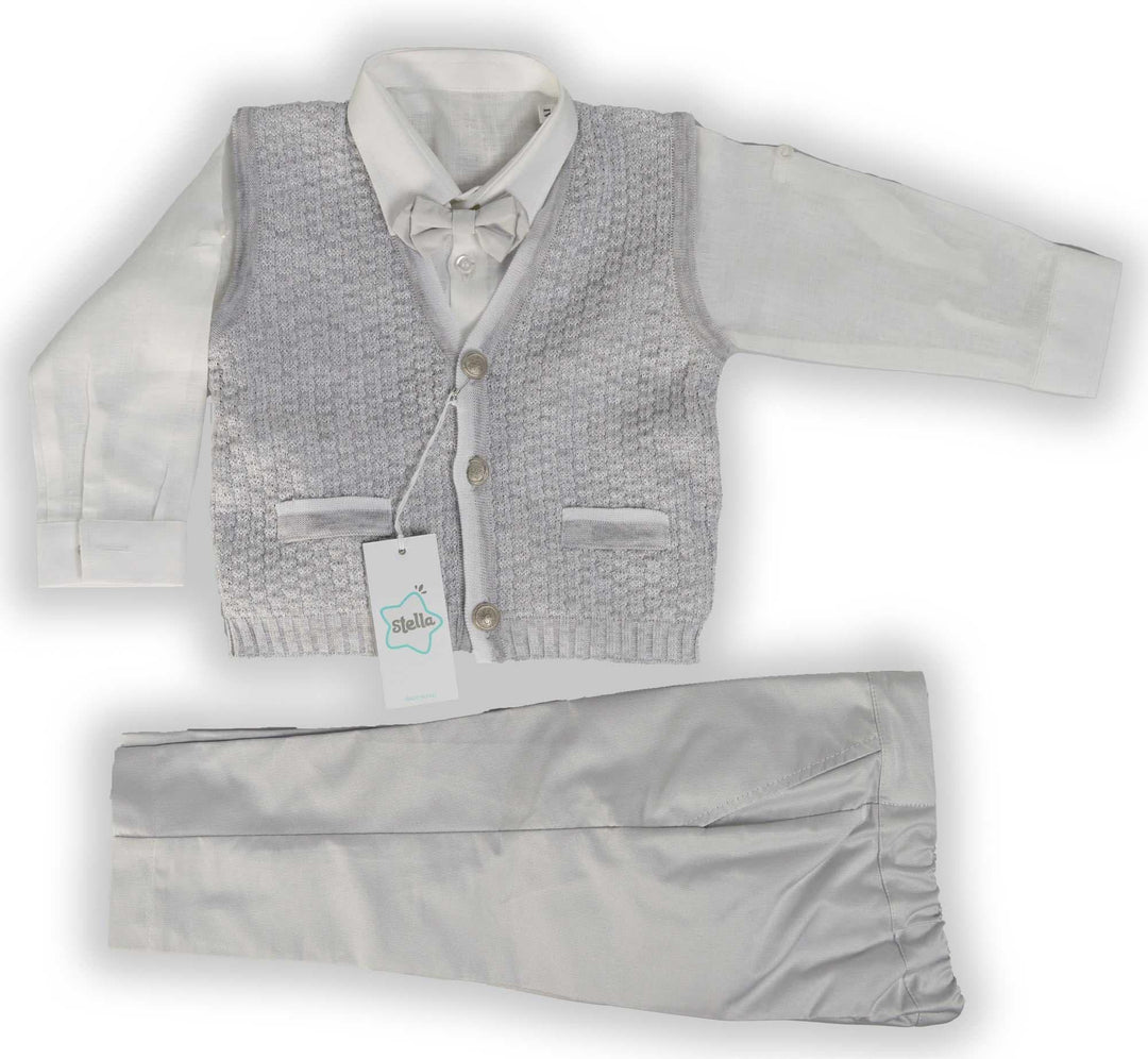 Stella® - Stella Boys Baptism Outfit - Made in Italy