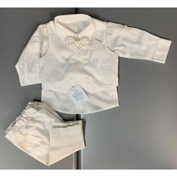 Stella® - Stella® Boy Baptism Outfit - Made in Italy