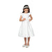 Sweet Kids® - Satin pleated flutter sleeve with bow detail - SK930