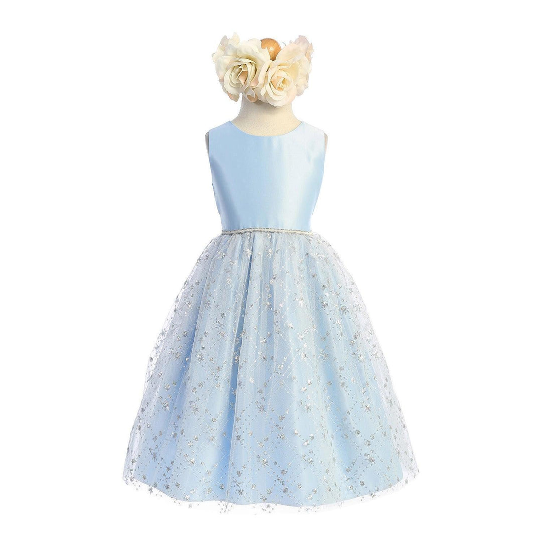 Sweet Kids® - Sequin diamond tulle skirt with satin top - SK927