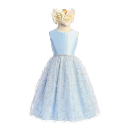 Sweet Kids® - Sequin diamond tulle skirt with satin top - SK927