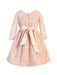 Sweet Kids® - Sweet Kids® Long sleeves Blush Infant Dress with Rose Detail SKB873