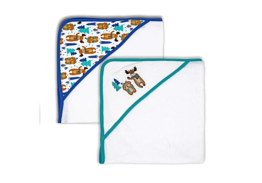 Tendertyme® - Tendertyme Baby Hooded Towels - City Trends (2 Pack)