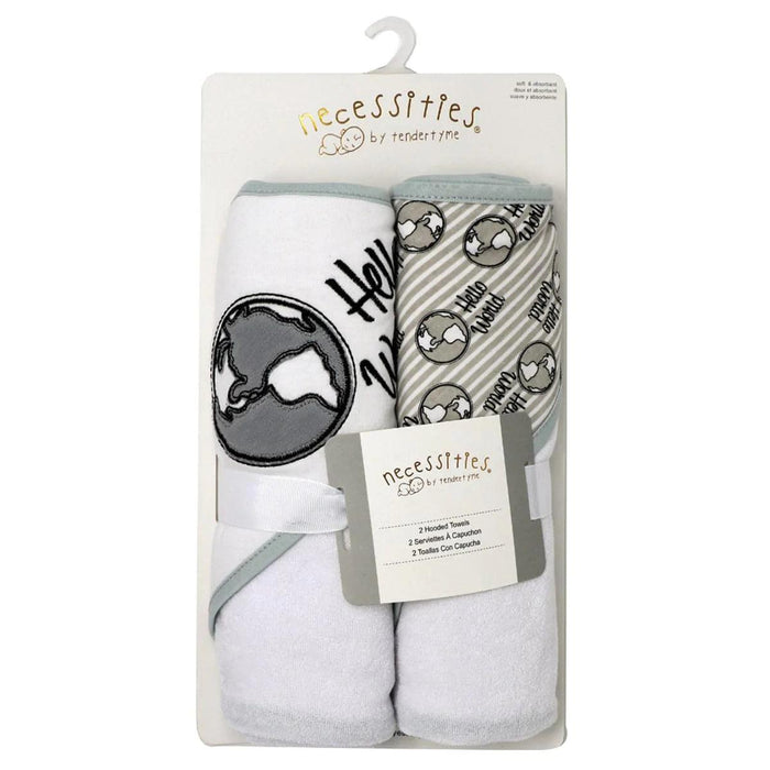 Tendertyme® - Tendertyme Baby Hooded Towels - City Trends (2 Pack)