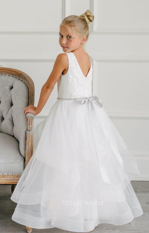 Teter Warm - Teter Warm Communion Dress - Pure White - Style W1601