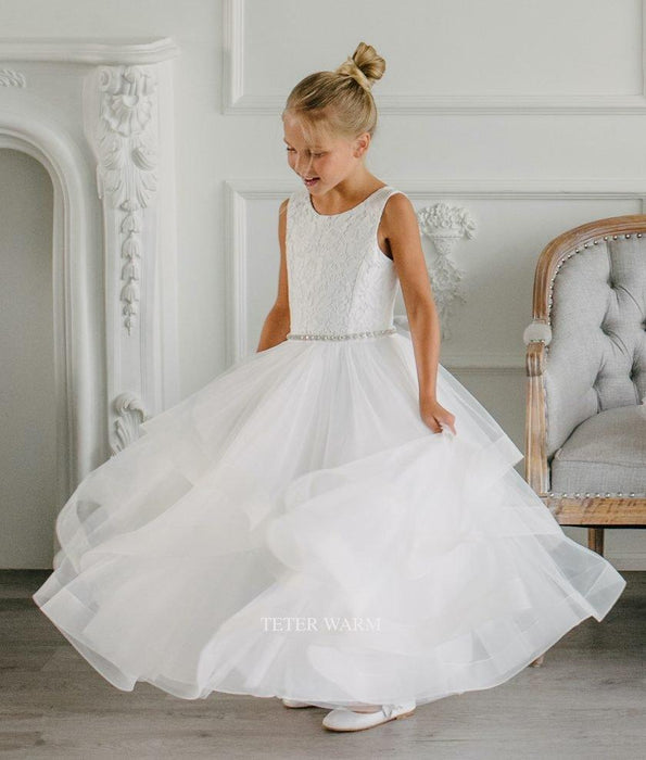 Teter Warm - Teter Warm Communion Dress - Pure White - Style W1601