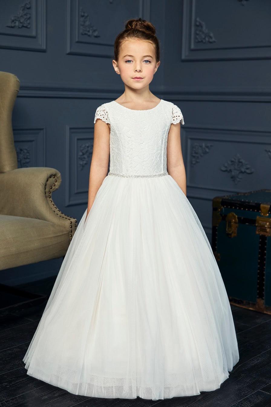 Teter Warm - Teter Warm Communion or Flower Girl Dress - Off White - Style 206